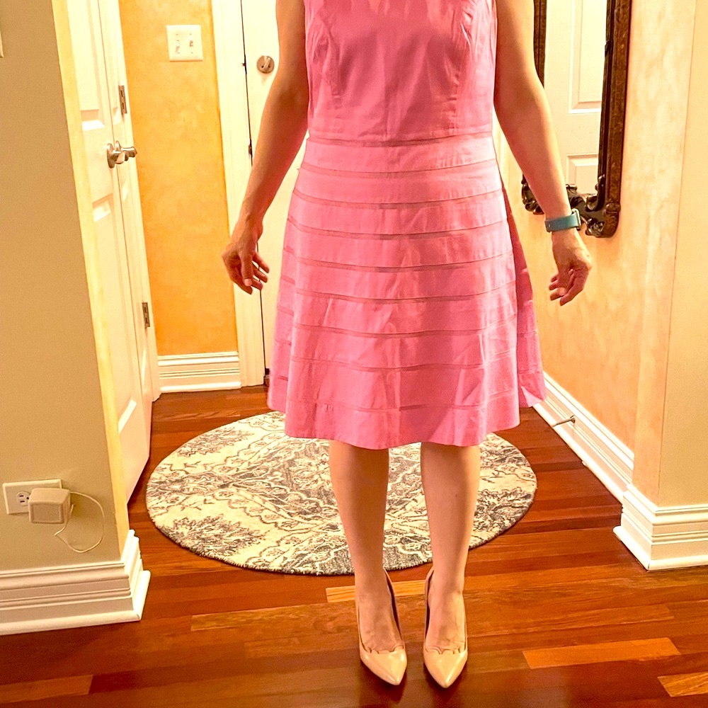 Beautiful pink dress, perfect for Mother’s Day, a shower or church
